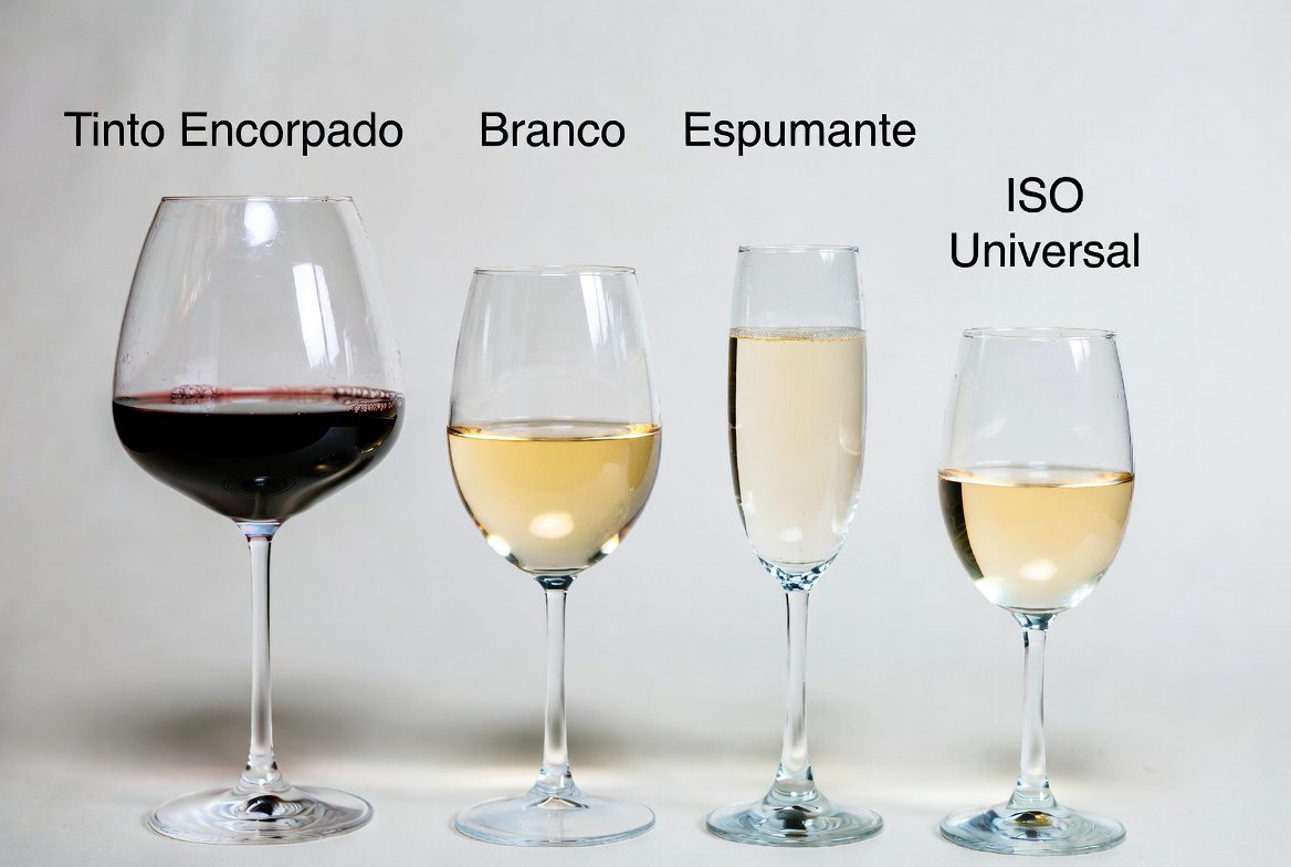 Taça de Vinho: Guia ilustrado com os Tipos de Taças ideais para tintos, brancos e espumantes.
