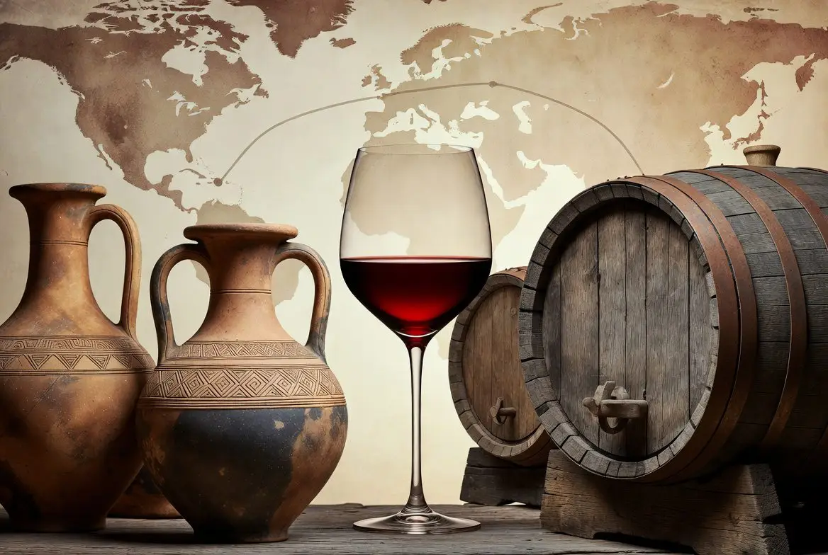 O Vinho: História da bebida desde as ânforas da Antiguidade até os dias modernos.