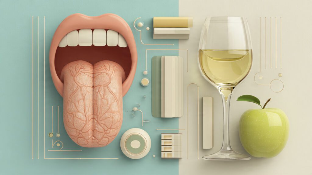como-sentir-acidez-vinho-lingua-1024x576 Acidez do Vinho: O Guia Completo sobre o Motor do Frescor e Equilíbrio