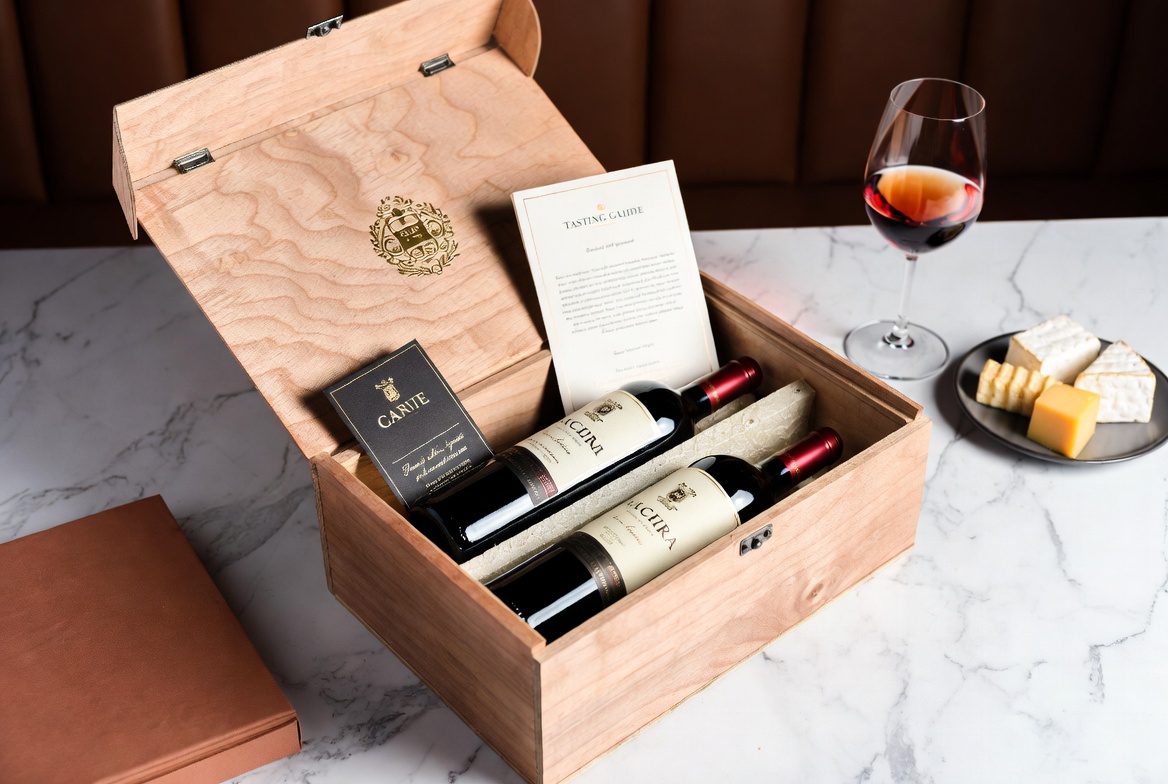 Clube de Vinho: Unboxing de uma assinatura premium com garrafas curadas e guia de degustação.