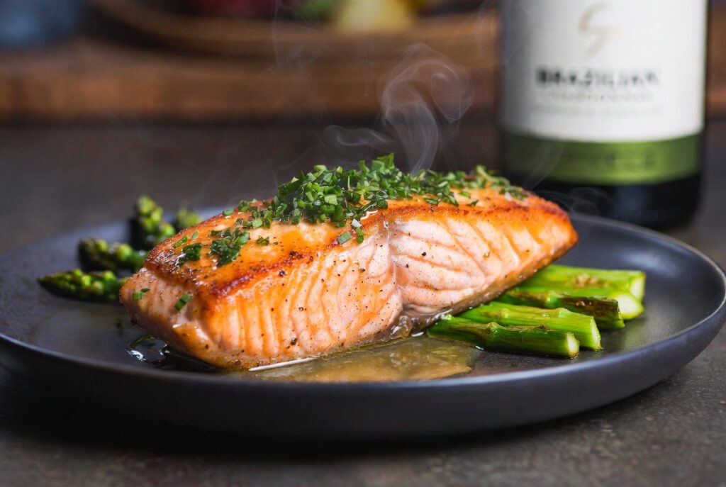 receita-salmao-vinho-branco-nacional-1024x687 Vinho com Salmão: O Guia Definitivo de Harmonização e Receita Gourmet