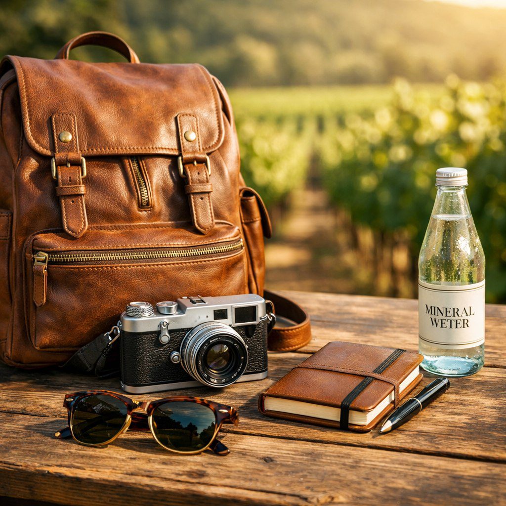 acessorios-viagem-enoturismo-brasil O Que Levar na Mala para a Serra Gaúcha: Guia de Estilo e Utilidades